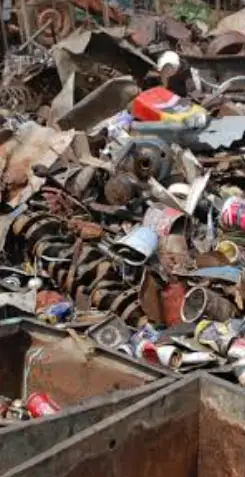 Iron, tin and rusty metal scrap
